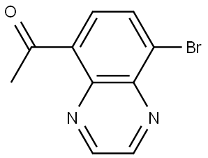 1-(8-bromoquinoxalin-5-yl)ethan-1-one Struktur