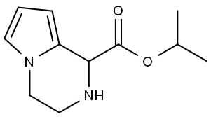 isopropyl 1,2,3,4-tetrahydropyrrolo[1,2-a]pyrazine-1-carboxylate Struktur