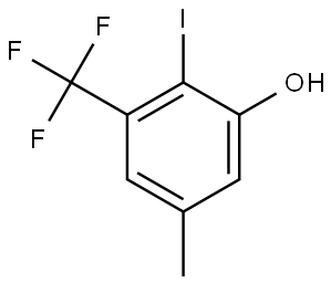 Phenol, 2-iodo-5-methyl-3-(trifluoromethyl)- Struktur