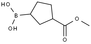 3-Methoxycarbonyl-cyclopentane-boronic acid Struktur