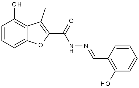 4-Hydroxy-3-methyl-2-benzofurancarboxylic acid (2E)-2-[(2-hydroxyphenyl)methylen... Struktur