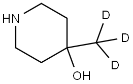 4-(methyl-d3)piperidin-4-ol Struktur