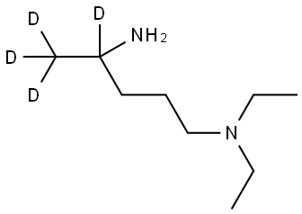 N1,N1-diethylpentane-4,5,5,5-d4-1,4-diamine Struktur