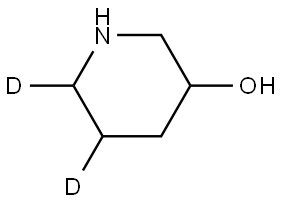 piperidin-5,6-d2-3-ol Struktur