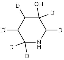 piperidin-2,3,4,5,6,6-d6-3-ol Struktur