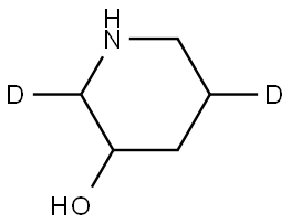 piperidin-2,5-d2-3-ol Struktur