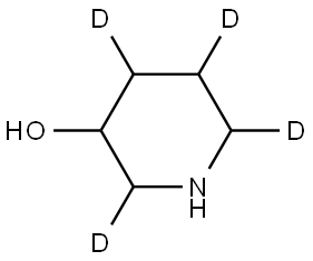 piperidin-2,4,5,6-d4-3-ol Struktur