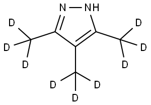 3,4,5-tris(methyl-d3)-1H-pyrazole Struktur