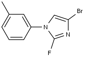 4-bromo-2-fluoro-1-(m-tolyl)-1H-imidazole Struktur