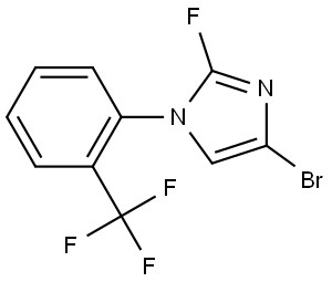 4-bromo-2-fluoro-1-(2-(trifluoromethyl)phenyl)-1H-imidazole Struktur