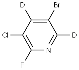 5-bromo-3-chloro-2-fluoropyridine-4,6-d2 Struktur