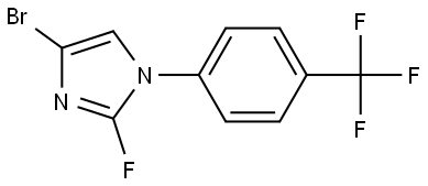 4-bromo-2-fluoro-1-(4-(trifluoromethyl)phenyl)-1H-imidazole Struktur