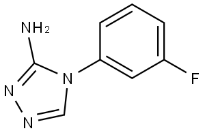 4-(3-fluorophenyl)-4H-1,2,4-triazol-3-amine Struktur