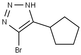 5-bromo-4-cyclopentyl-1H-1,2,3-triazole Struktur