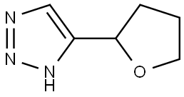 4-(tetrahydrofuran-2-yl)-1H-1,2,3-triazole Struktur