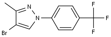 4-bromo-3-methyl-1-(4-(trifluoromethyl)phenyl)-1H-pyrazole Struktur