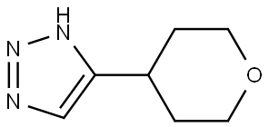 1H-1,2,3-Triazole, 5-(tetrahydro-2H-pyran-4-yl)- Struktur