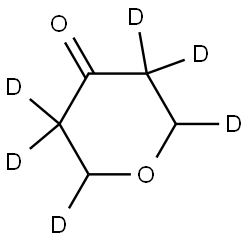 tetrahydro-4H-pyran-4-one-2,3,3,5,5,6-d6 Struktur