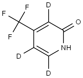 4-(trifluoromethyl)pyridin-2(1H)-one-3,5,6-d3 Struktur