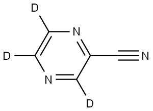 pyrazine-2-carbonitrile-d3 Struktur