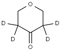 Tetrahydro-4H-pyran-4-one-d4 Struktur