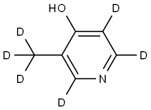 3-(methyl-d3)pyridin-2,5,6-d3-4-ol Struktur