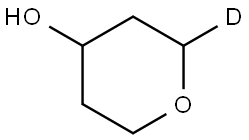 tetrahydro-2H-pyran-2-d-4-ol Struktur