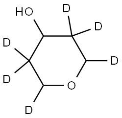 tetrahydro-2H-pyran-2,3,3,5,5,6-d6-4-ol Struktur