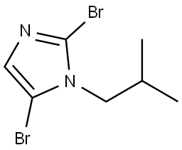 2,5-dibromo-1-isobutyl-1H-imidazole Struktur