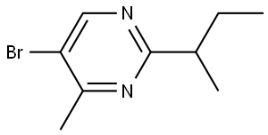 5-bromo-2-(sec-butyl)-4-methylpyrimidine Struktur