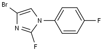 4-bromo-2-fluoro-1-(4-fluorophenyl)-1H-imidazole Struktur