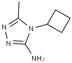 4-cyclobutyl-5-methyl-4H-1,2,4-triazol-3-amine Struktur