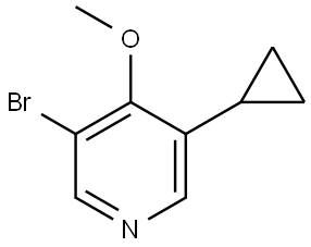 3-Bromo-5-cyclopropyl-4-methoxypyridine Struktur