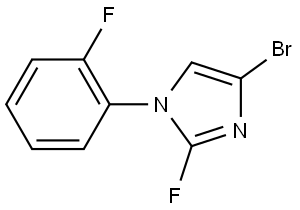 4-bromo-2-fluoro-1-(2-fluorophenyl)-1H-imidazole Struktur