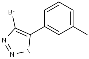 5-bromo-4-(m-tolyl)-1H-1,2,3-triazole Struktur