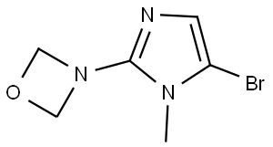 3-(5-bromo-1-methyl-1H-imidazol-2-yl)-1,3-oxazetidine Struktur