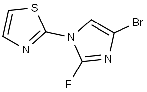 2-(4-bromo-2-fluoro-1H-imidazol-1-yl)thiazole Struktur