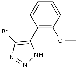 5-bromo-4-(2-methoxyphenyl)-1H-1,2,3-triazole Struktur