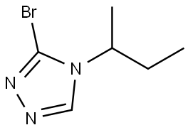 3-bromo-4-(sec-butyl)-4H-1,2,4-triazole Struktur