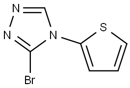 3-bromo-4-(thiophen-2-yl)-4H-1,2,4-triazole Struktur