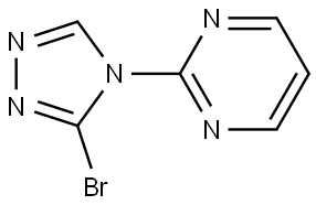 2-(3-bromo-4H-1,2,4-triazol-4-yl)pyrimidine Struktur