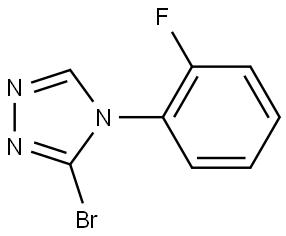 3-bromo-4-(2-fluorophenyl)-4H-1,2,4-triazole Struktur