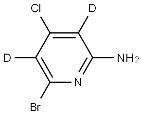 6-bromo-4-chloropyridin-3,5-d2-2-amine Struktur