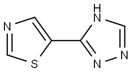 5-(4H-1,2,4-triazol-3-yl)thiazole Struktur