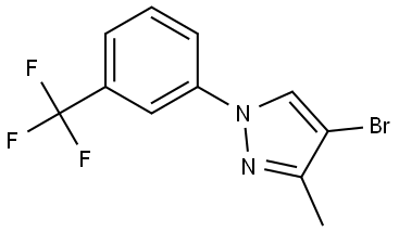 4-bromo-3-methyl-1-(3-(trifluoromethyl)phenyl)-1H-pyrazole Struktur