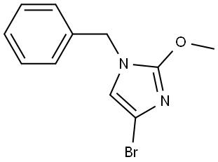 1-benzyl-4-bromo-2-methoxy-1H-imidazole Struktur