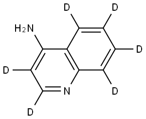 quinolin-d6-4-amine Struktur