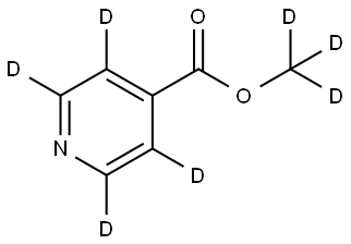 methyl-d3 isonicotinate-d4 Struktur