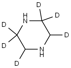 piperazine-2,2,3,5,6,6-d6 Struktur