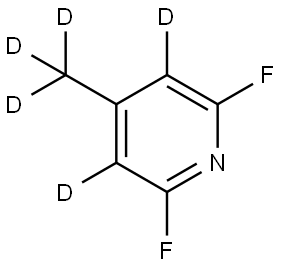 2,6-difluoro-4-(methyl-d3)pyridine-3,5-d2 Struktur